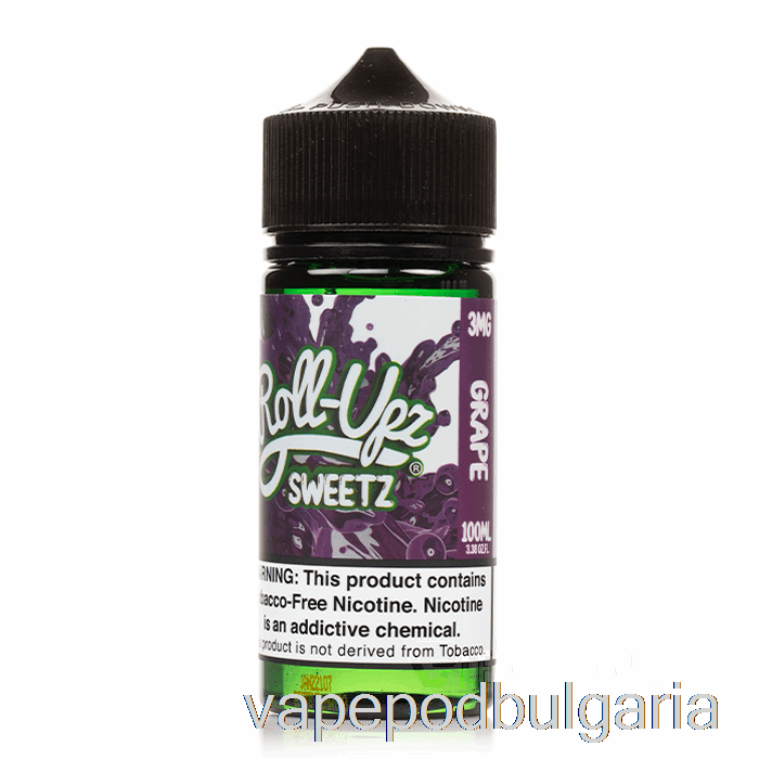 Vape Bulgaria Grape - Juice Roll-upz E-liquid - 100ml 3mg